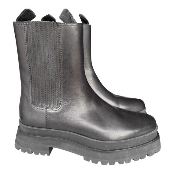 Loeffler Randall Shoes - Loeffler Randall Toni Platform Chelsea Boot Black Leather NWOT NEW Women size 10